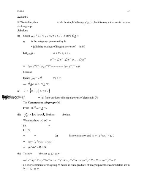 Advanced Abstract Algebra - Maharshi Dayanand University, Rohtak