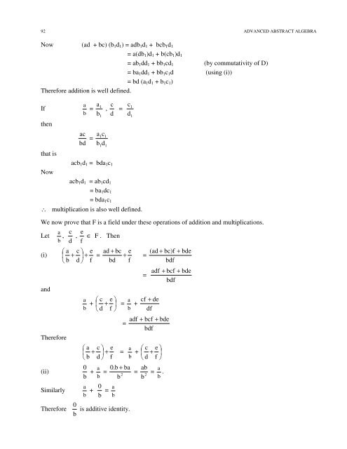 Advanced Abstract Algebra - Maharshi Dayanand University, Rohtak