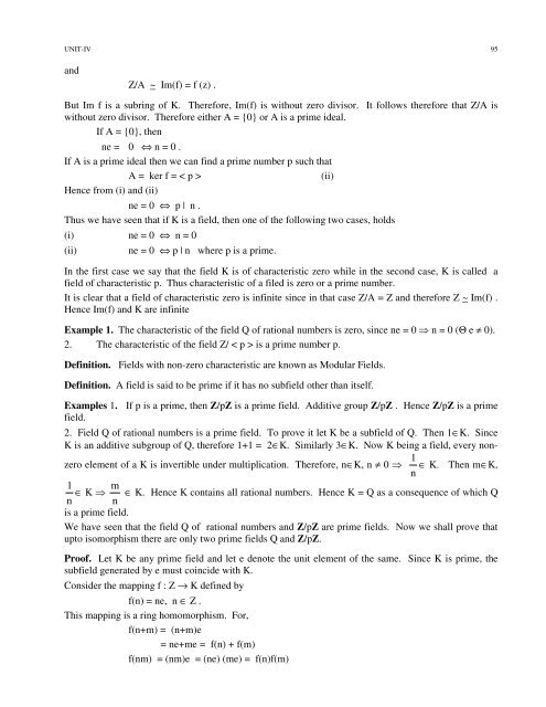 Advanced Abstract Algebra - Maharshi Dayanand University, Rohtak