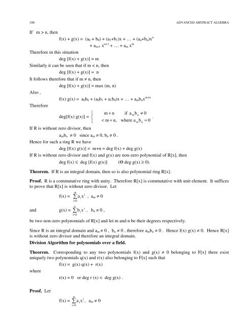 Advanced Abstract Algebra - Maharshi Dayanand University, Rohtak
