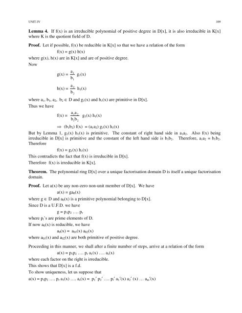 Advanced Abstract Algebra - Maharshi Dayanand University, Rohtak