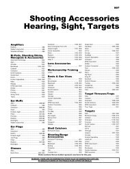 Shooting Accessories Hearing, Sight, Targets - Ellett Brothers