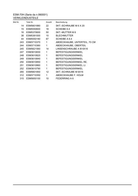 ESM-70H (Serie da n.990001) - ratioparts