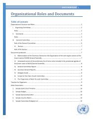 Organizational Roles and Documents - UNICs