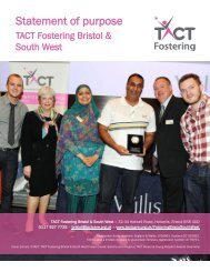 TACT Fostering Bristol & South West's Statement of Purpose (SOP)