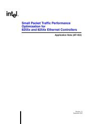 Small Packet Traffic Performance Optimization for 8255x and ... - Intel