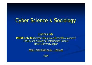 Cyber Science & Sociology