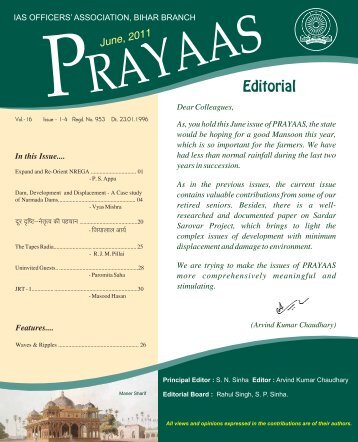 PRAYAAS June 2011 - IAS Association of Bihar