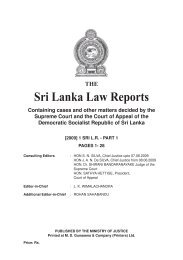 Hapuarachchi and Others vs Commissioner of Elections ... - LawNet