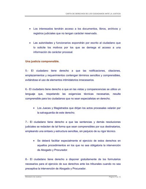 CARTA DE DERECHOS DE LOS