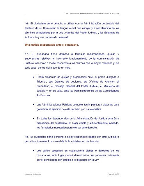 CARTA DE DERECHOS DE LOS