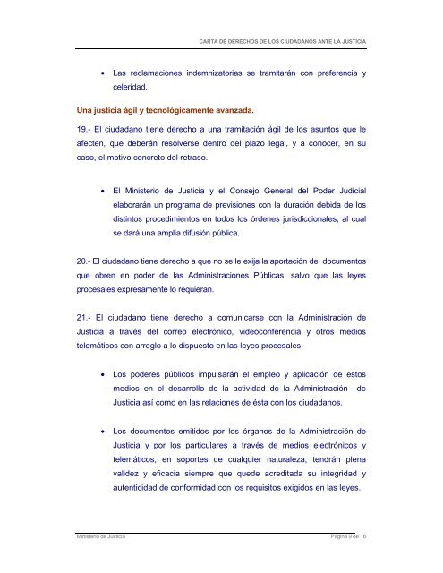CARTA DE DERECHOS DE LOS