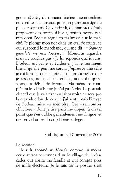 Journal d'un parfumeur - Le Livre de Poche