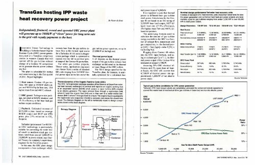 TransGas hosting IPP waste heat recovery power project - Turboden
