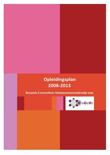 Opleidingsplan 2008-2013 - Brussels Consortium ...