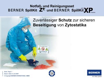 PrÃ¤sentation SpillKit XP - BERNER International GmbH