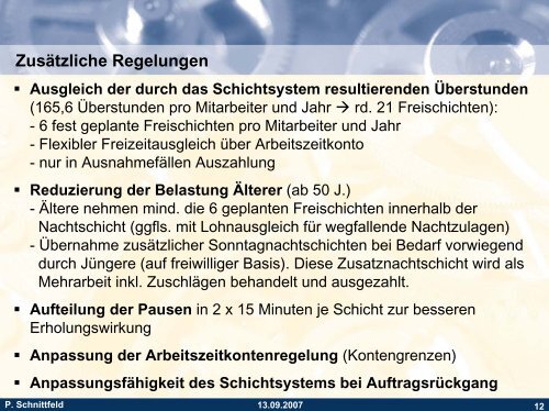 Schichtplanmodell (4-Schicht-System, 20 Schichten)