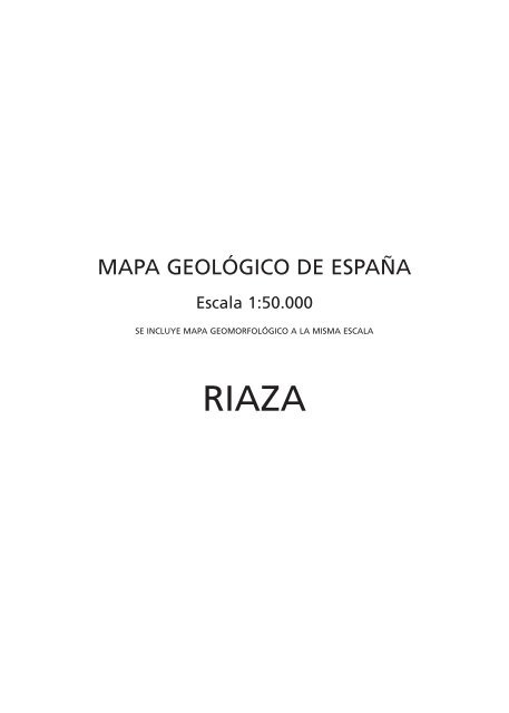 Riaza. - Instituto Geológico y Minero de España