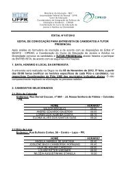 Para ler o edital 107/2012 clique aqui. - CIPEAD - Universidade ...