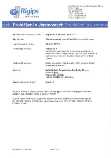 Rigitherm RB(A) - Rigips