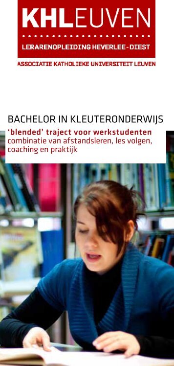 baCHeLor in KLeuteronDerwiJS - Katholieke Hogeschool Leuven
