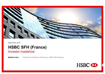 HSBC SFH (France) - Investor Presentation - Version MK (for IR ...