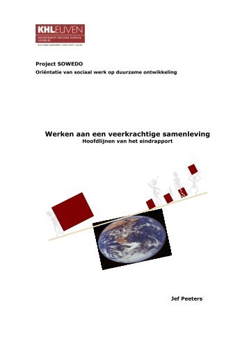 Werken aan een veerkrachtige samenleving