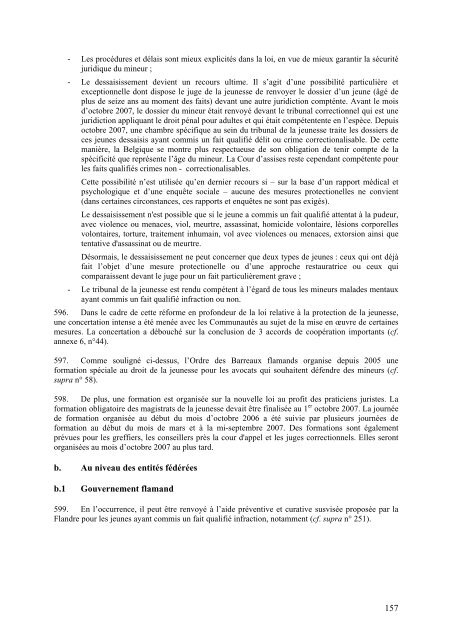 troisieme rapport periodique de la belgique concernant la ...