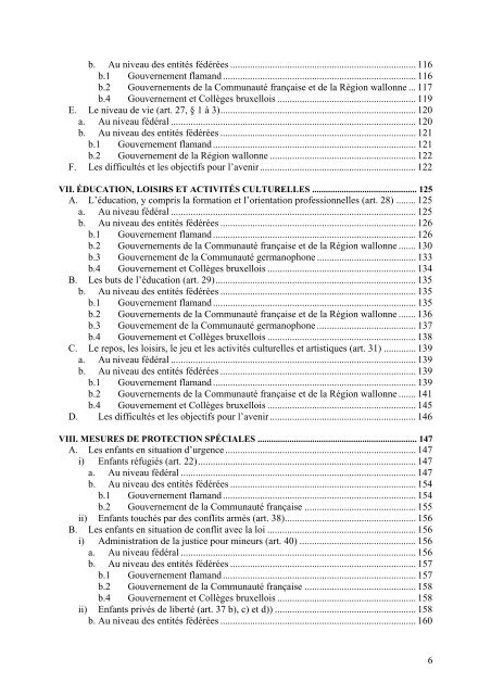 troisieme rapport periodique de la belgique concernant la ...