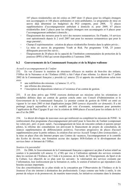 troisieme rapport periodique de la belgique concernant la ...