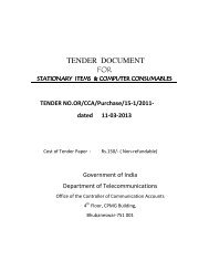 11/03/2013 :Tender Document for Stationery Items and ... - CCA Orissa