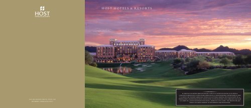 Host Hotels & Resorts, Inc
