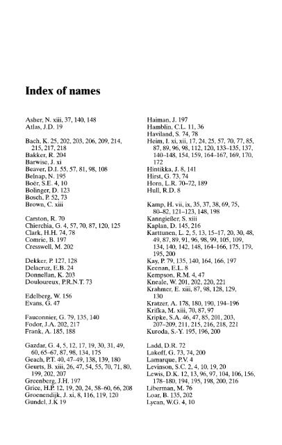 Presuppositions and Pronouns - Nijmegen Centre for Semantics