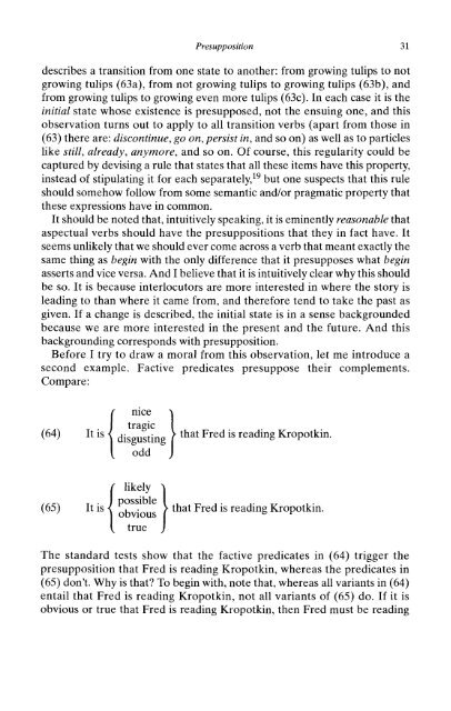 Presuppositions and Pronouns - Nijmegen Centre for Semantics