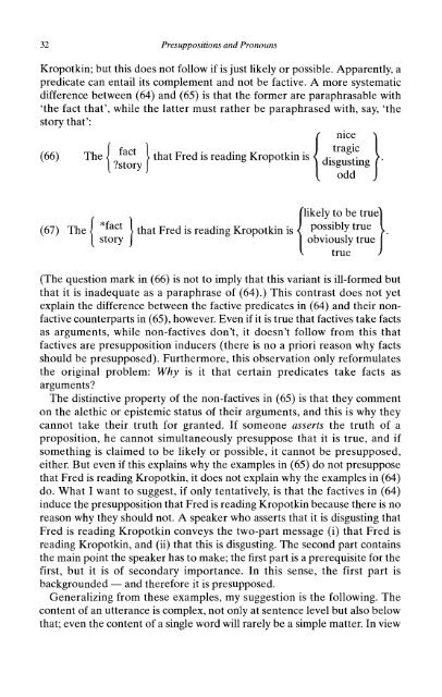 Presuppositions and Pronouns - Nijmegen Centre for Semantics