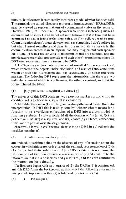 Presuppositions and Pronouns - Nijmegen Centre for Semantics