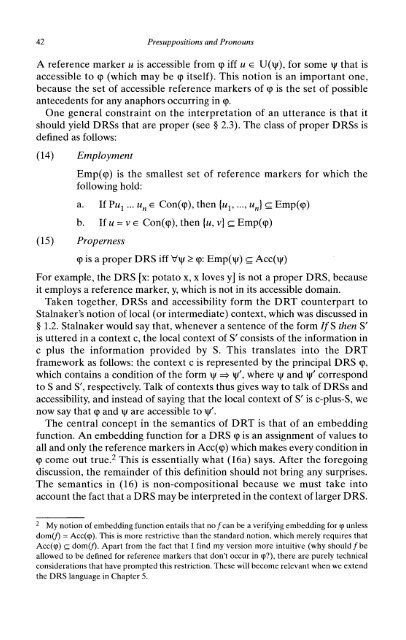 Presuppositions and Pronouns - Nijmegen Centre for Semantics