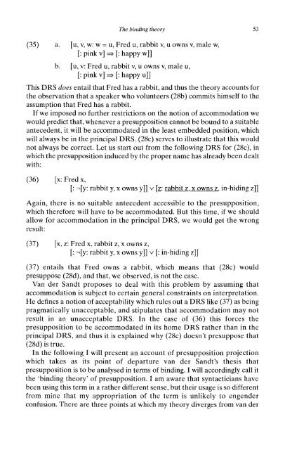 Presuppositions and Pronouns - Nijmegen Centre for Semantics