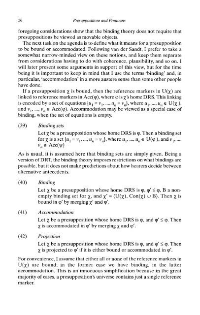 Presuppositions and Pronouns - Nijmegen Centre for Semantics