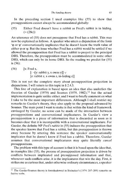 Presuppositions and Pronouns - Nijmegen Centre for Semantics