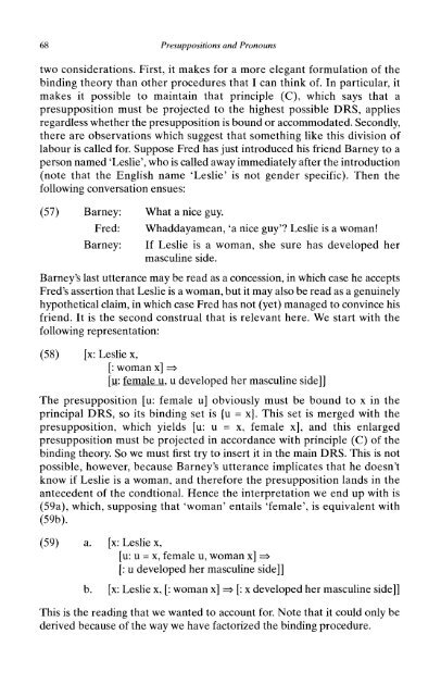 Presuppositions and Pronouns - Nijmegen Centre for Semantics