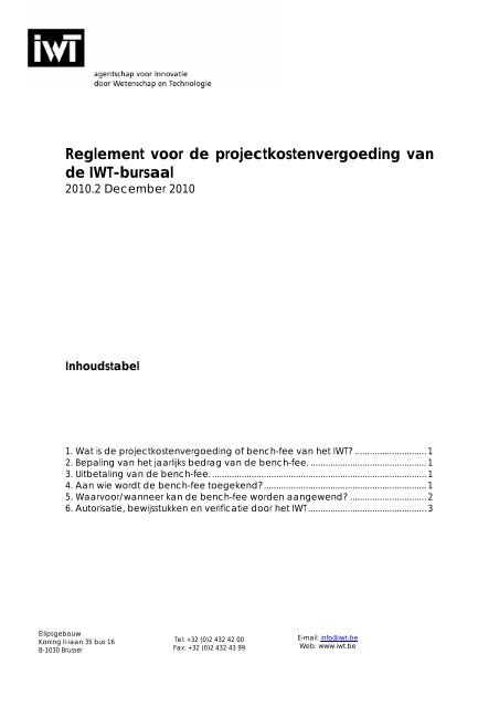 Reglement SB (pdf) - IWT