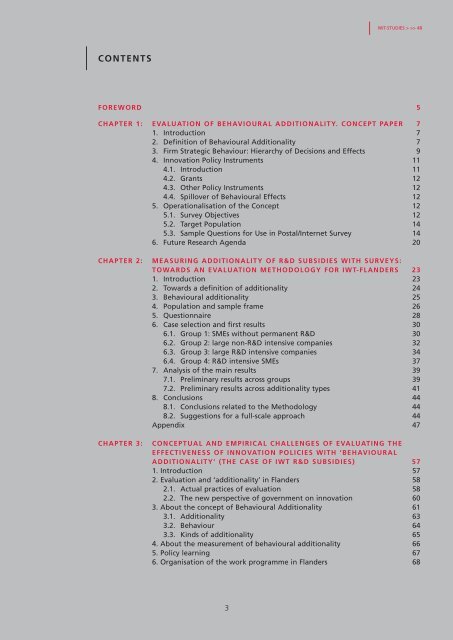 The Evaluation of 'Behavioural Additionality' - IWT