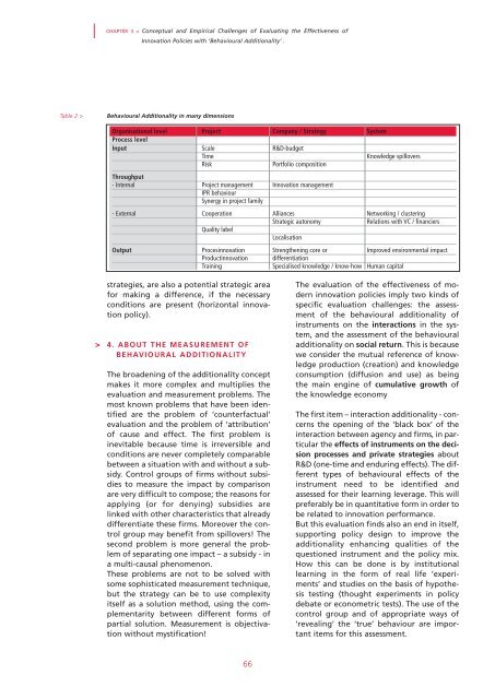 The Evaluation of 'Behavioural Additionality' - IWT