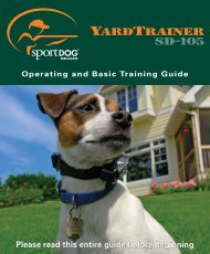 SportDog SD-105 Manual - Dog Training Collars