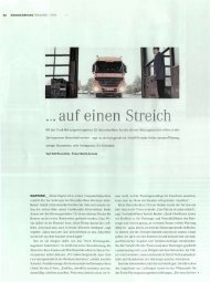 ... auf einen Streich - Fehrenkötter Transport und Logistik GmbH