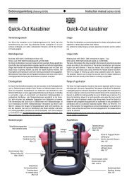 Quick-Out Karabiner Quick-Out karabiner
