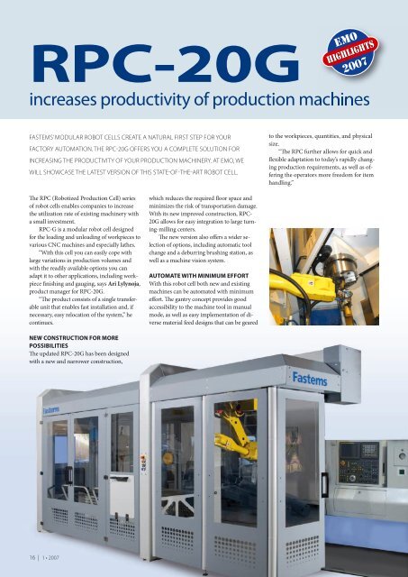 Automation keeps manufacturing alive! - Fastems