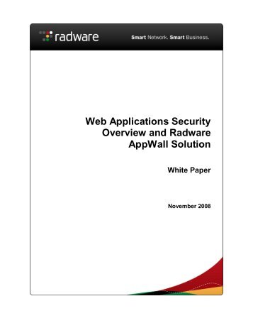 Web Application Security with AppWall