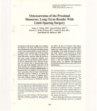 Osteosarcoma of the Proximal Humerus: Long-Term ... - Sarcoma.org